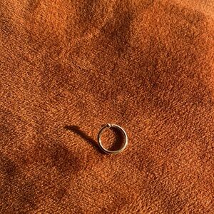 BVLA 14k yellow gold seam ring hoop fixed bead 16g 3/8”